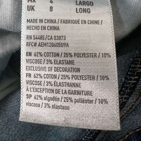 American Eagle Hi Rise Jeggings Size 4 Long - Picture 10 of 10